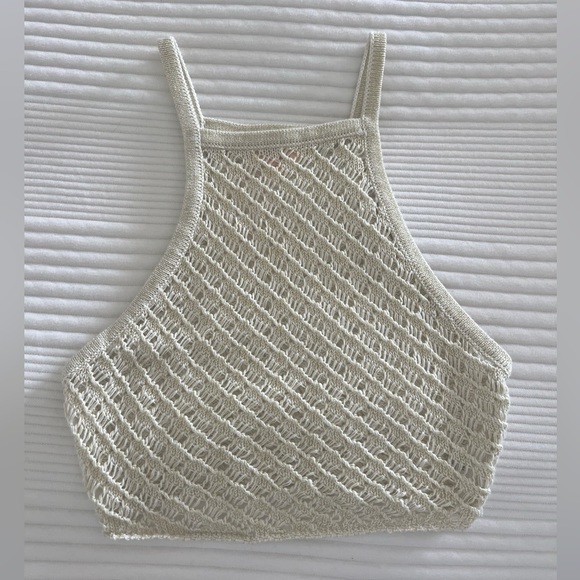 Offshore Midi Skirt & Crop Tank in White & Gold - Picture 10 of 16